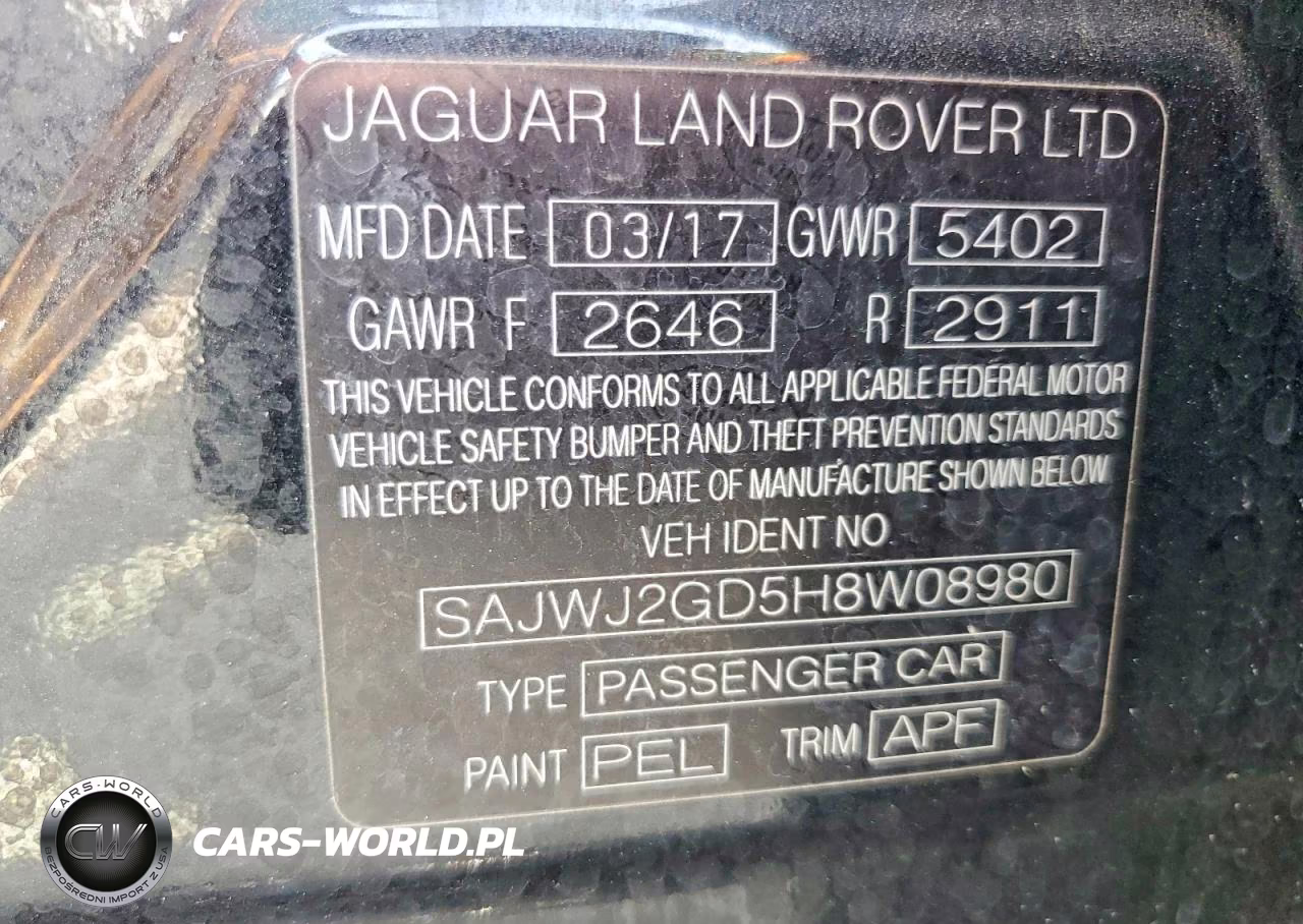 2017 Jaguar Xjl Portfolio VIN:SAJWJ2GD5H8W08980 - 13
