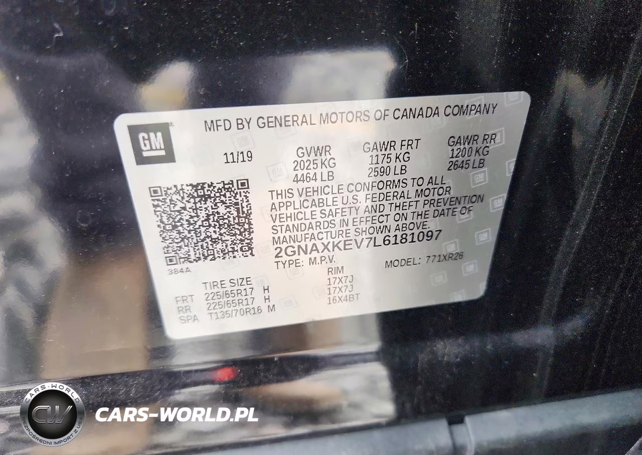 2020 Chevrolet Equinox Lt VIN:2GNAXKEV7L6181097 - 13