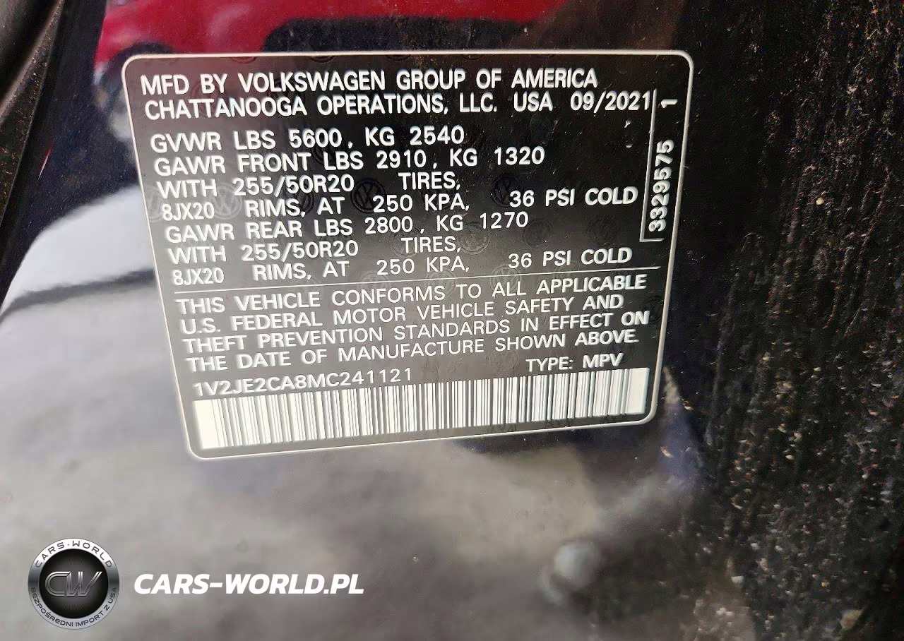 2021 Volkswagen Atlas Cross Sport Se VIN:1V2JE2CA8MC241121 - 13