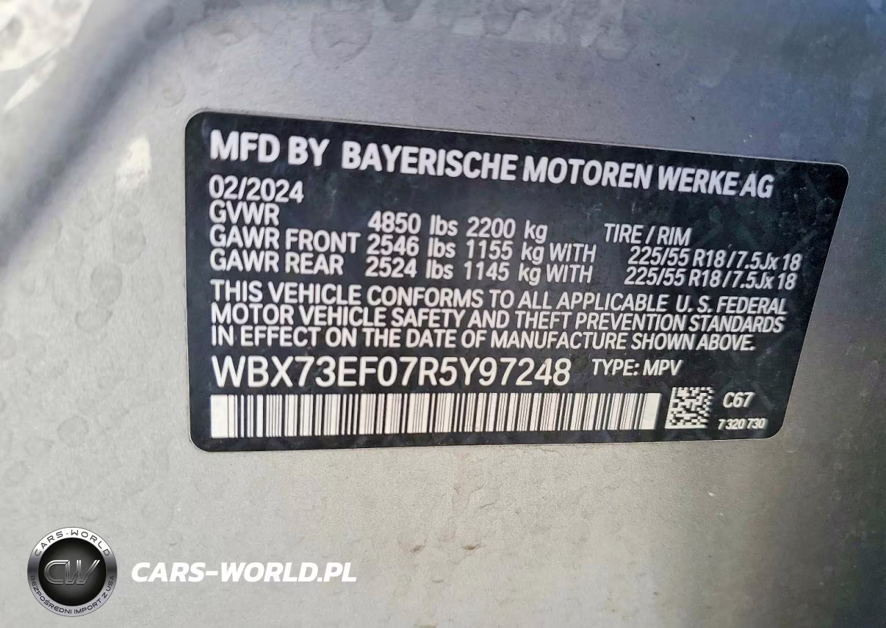 2024 BMW X1 xDrive28I VIN:WBX73EF07R5Y97248 - 14