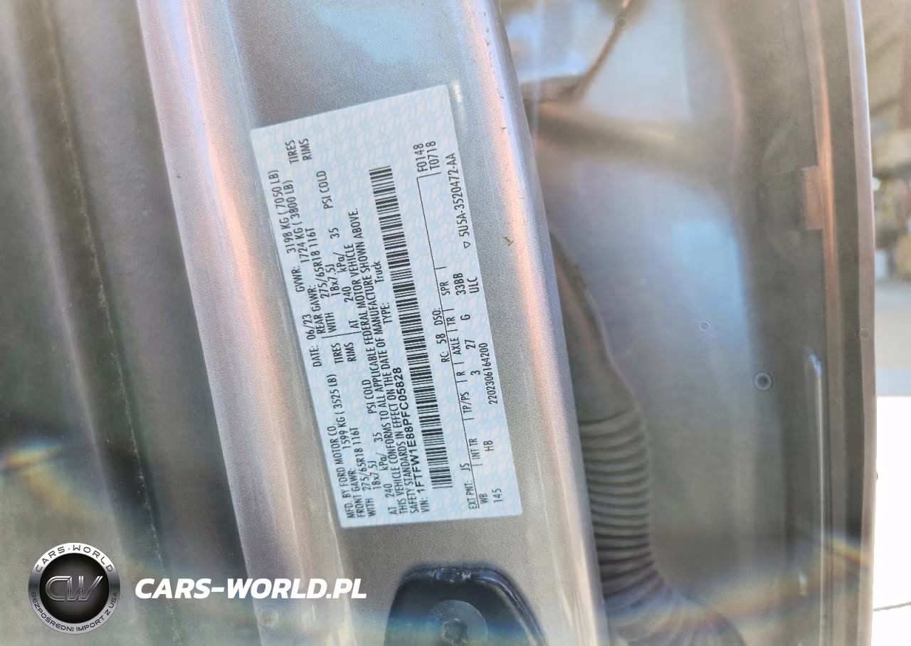 2023 Ford F150 Supercrew VIN:1FTFW1E88PFC05828 - 13