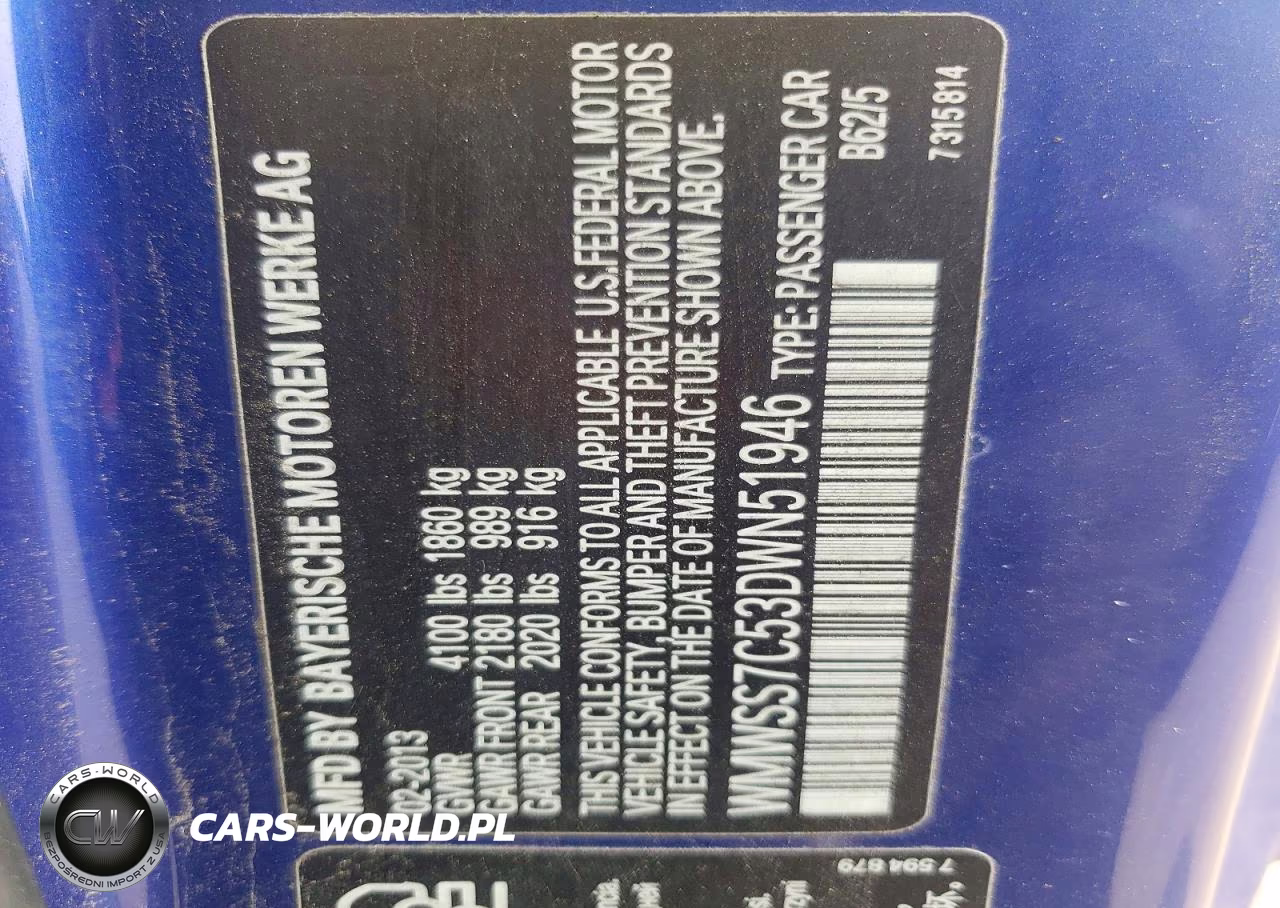2013 Mini Cooper S Paceman VIN:WMWSS7C53DWN51946 - 12