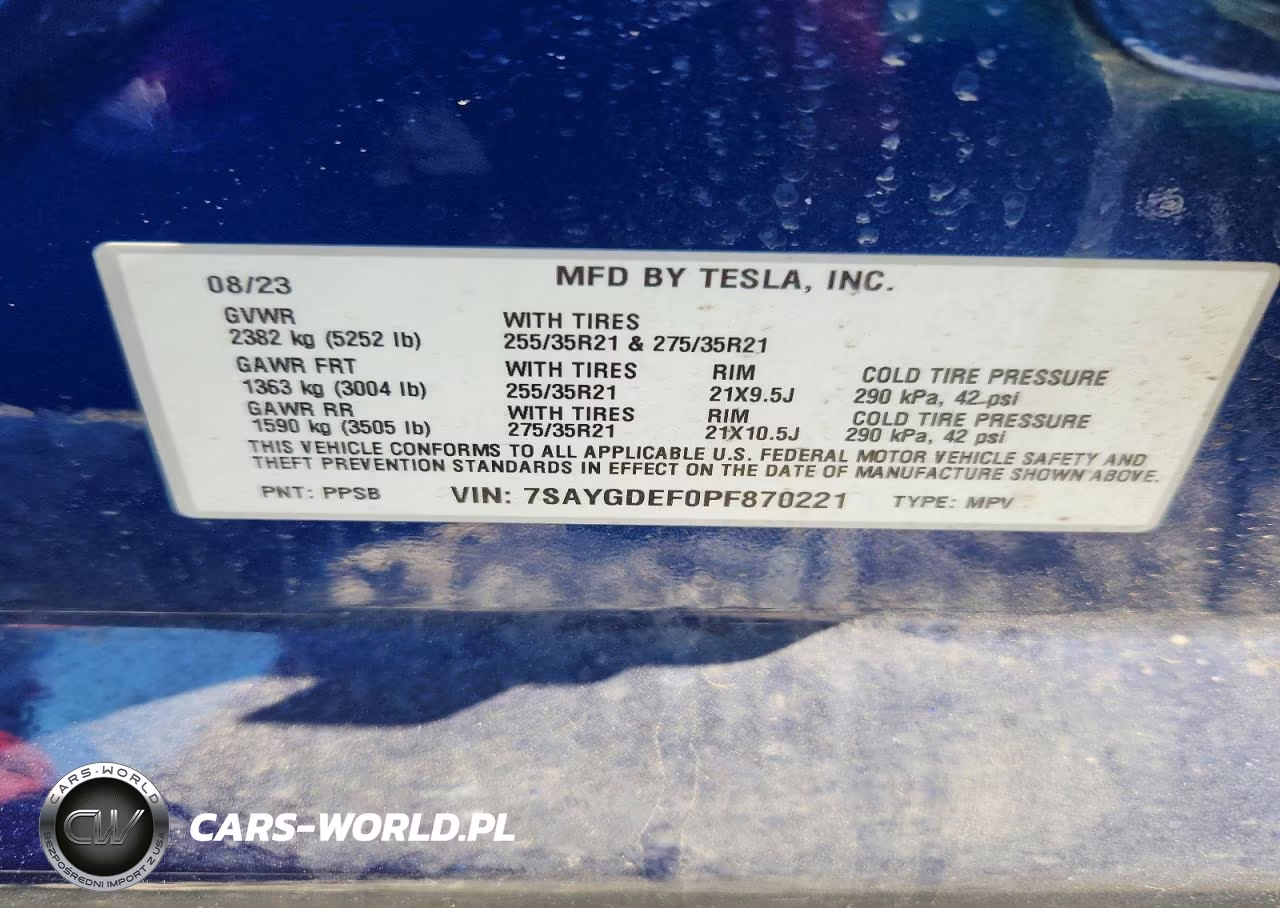 2023 Tesla Model Y VIN:7SAYGDEF0PF870221 - 13