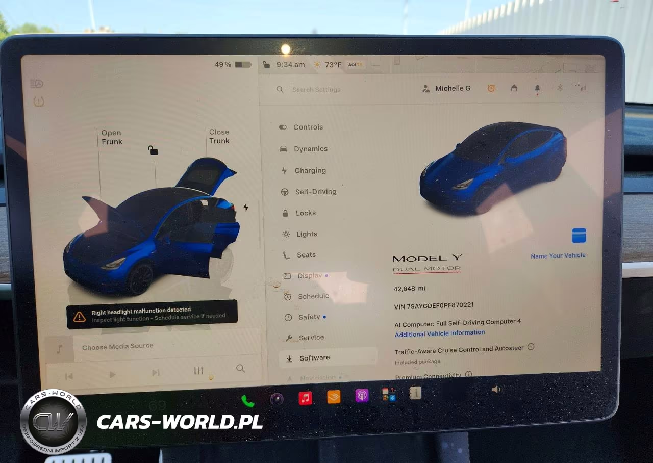 2023 Tesla Model Y VIN:7SAYGDEF0PF870221 - 9
