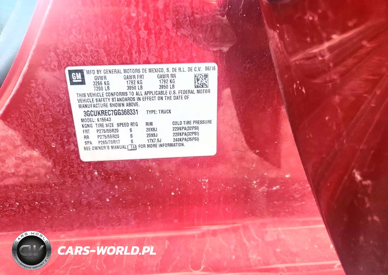 2016 Chevrolet Silverado K1500 Lt VIN:3GCUKREC7GG368331 - 12