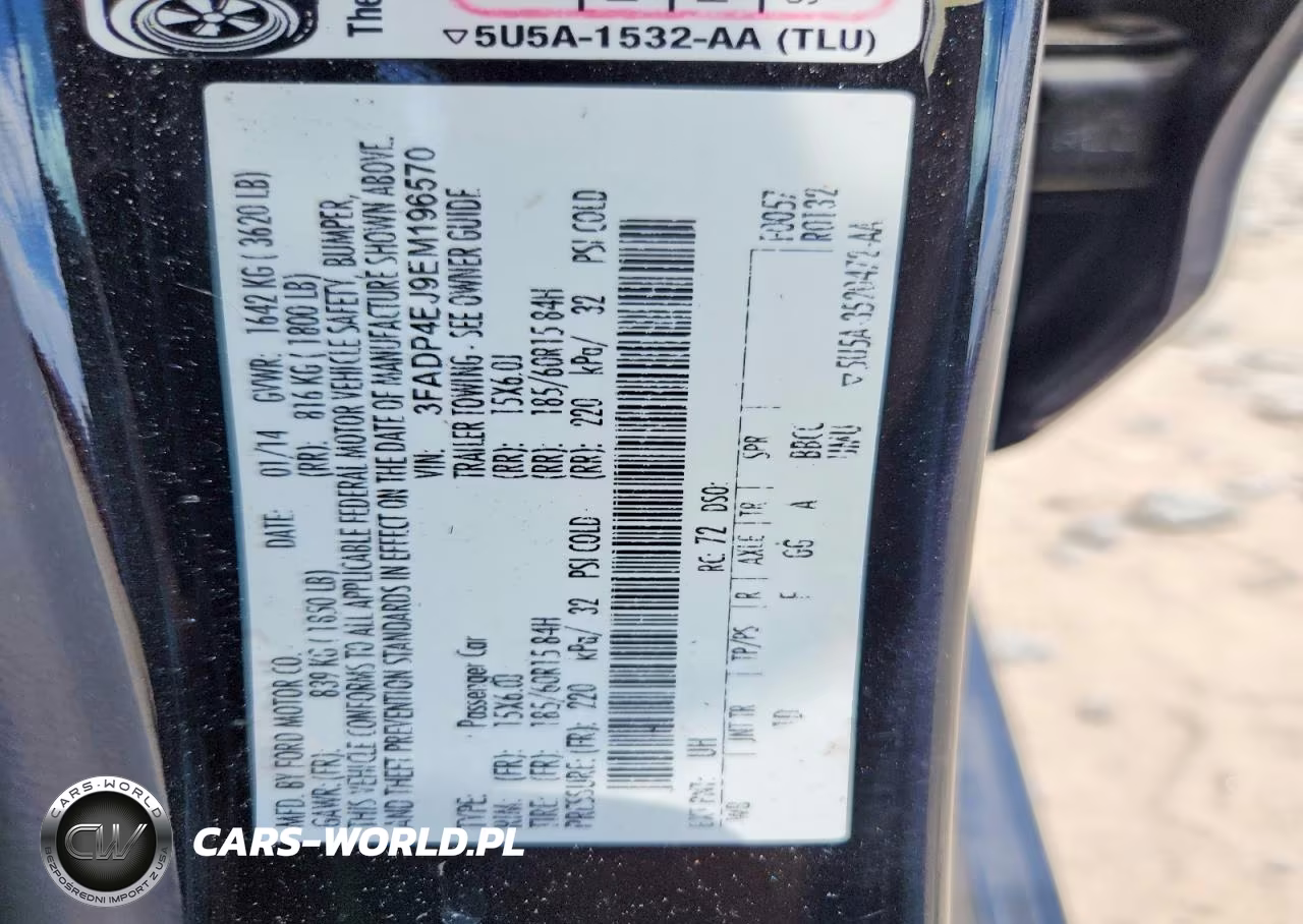 2014 Ford Fiesta Se VIN:3FADP4EJ9EM196570 - 12