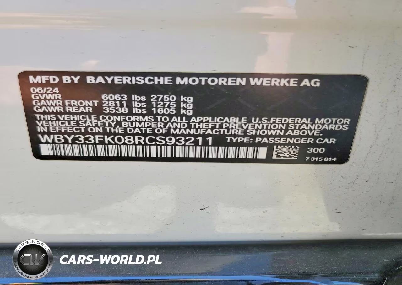 2024 BMW I5 Edrive 40 VIN:WBY33FK08RCS93211 - 13