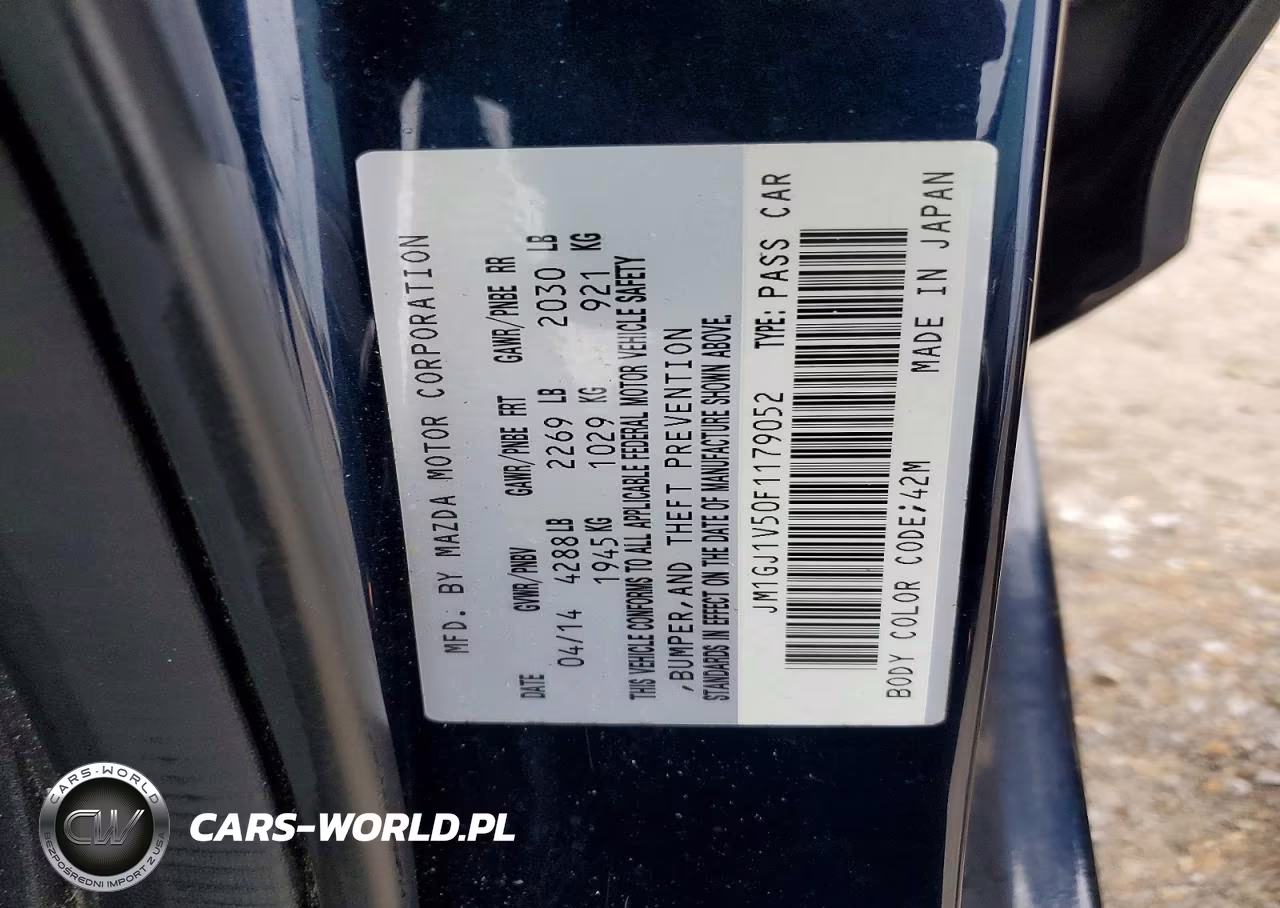 2015 Mazda 6 Touring VIN:JM1GJ1V50F1179052 - 12