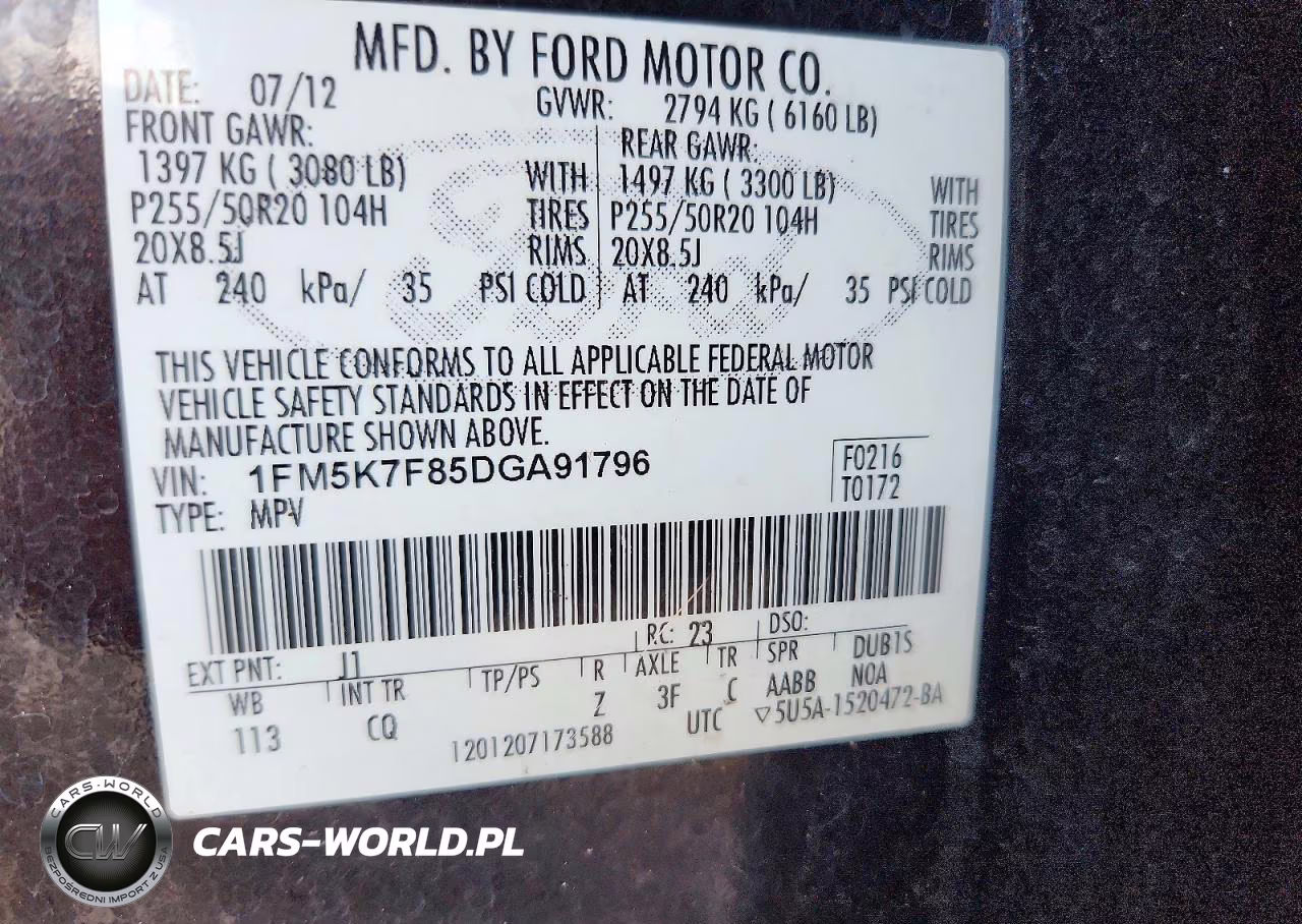 2013 Ford Explorer Limited VIN:1FM5K7F85DGA91796 - 13