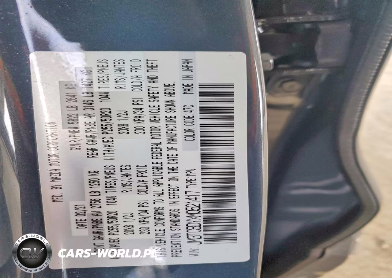 2021 Mazda Cx-9 Grand Touring VIN:JM3TCBDYXM0521417 - 14