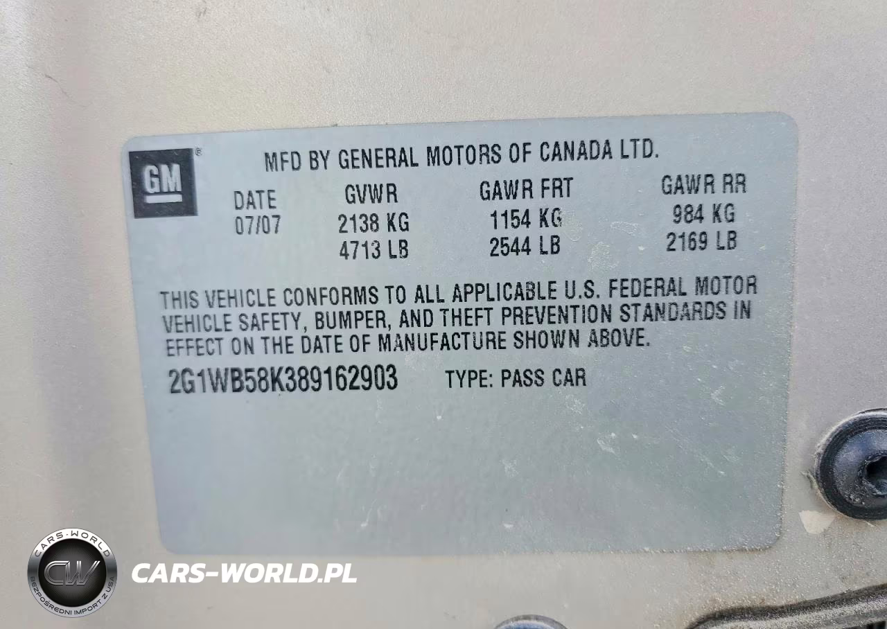 2008 Chevrolet Impala Ls VIN:2G1WB58K389162903 - 13