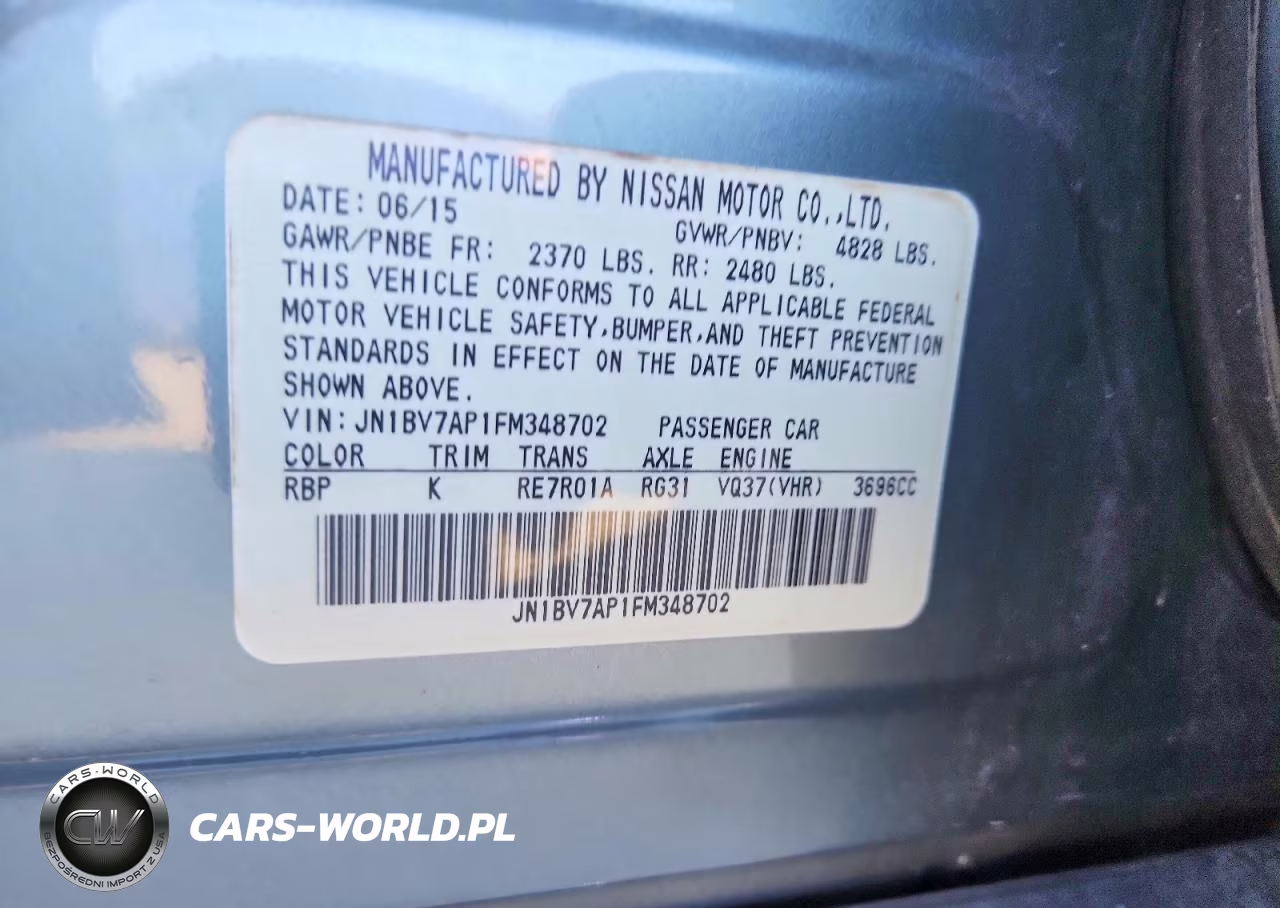 2015 Infiniti Q50 Premium VIN:JN1BV7AP1FM348702 - 12