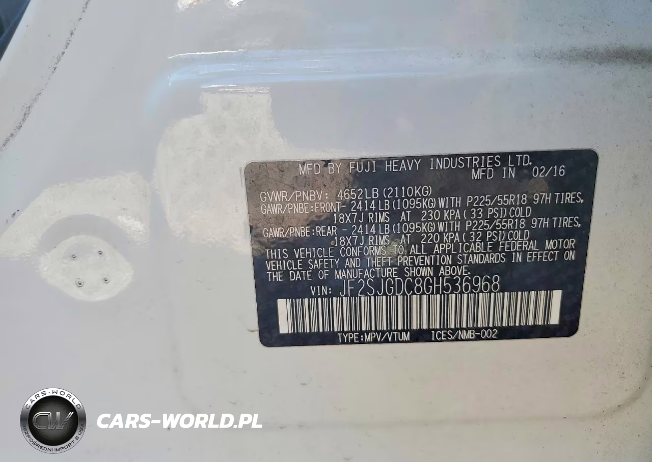 2016 Subaru Forester 2.0Xt Premium VIN:JF2SJGDC8GH536968 - 13