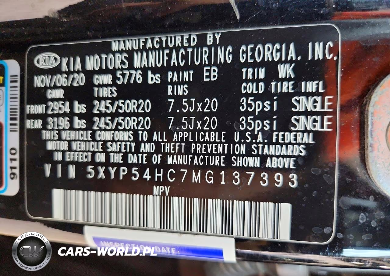 2021 Kia Telluride Sx VIN:5XYP54HC7MG137393 - 14