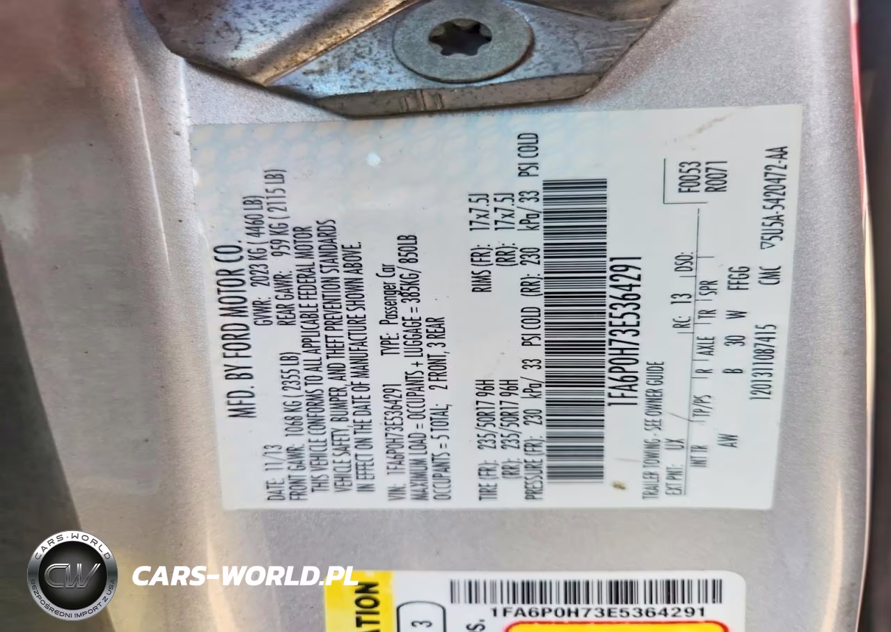 2014 Ford Fusion Se VIN:1FA6P0H73E5364291 - 12