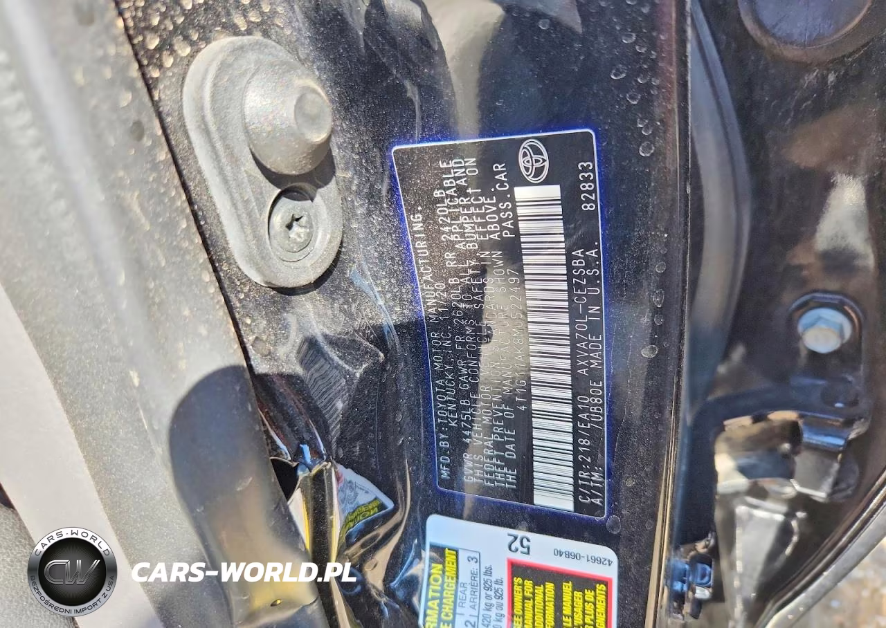 2021 Toyota Camry Se VIN:4T1G11AK8MU522497 - 12