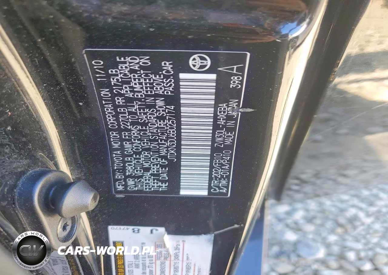 2011 Toyota Prius Two VIN:JTDKN3DU6B0257174 - 12