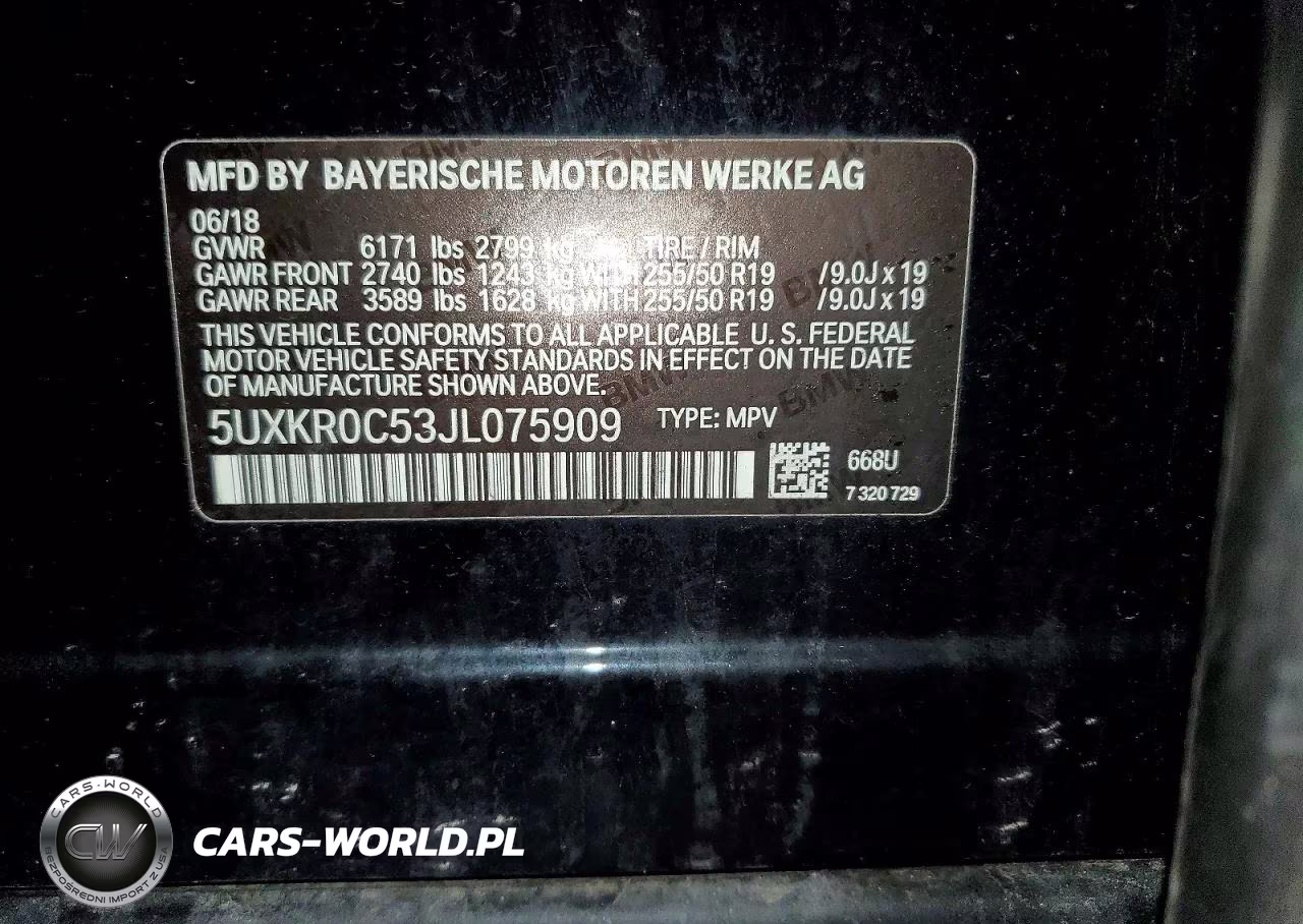 2018 BMW X5 xDrive35I VIN:5UXKR0C53JL075909 - 14