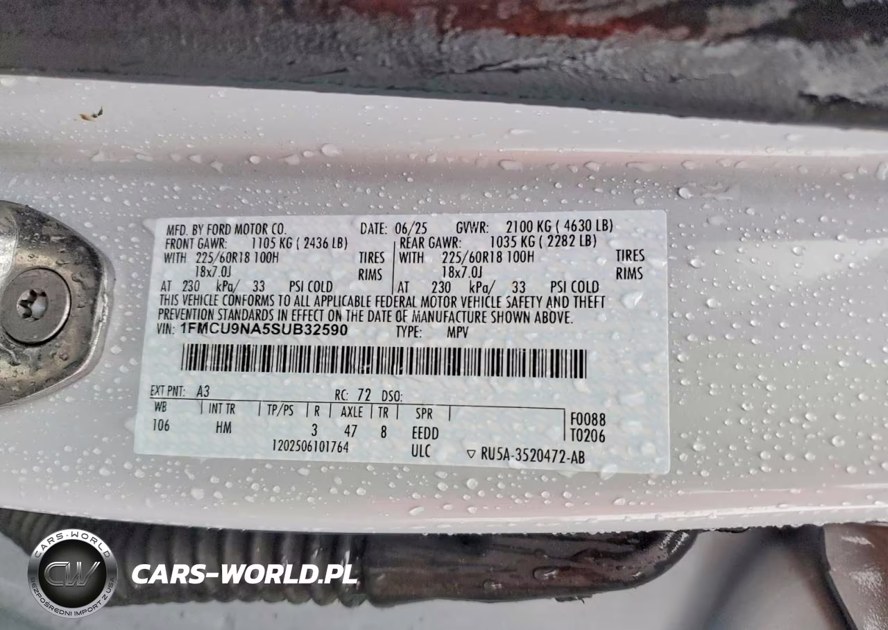 2025 Ford Escape St Line Select VIN:1FMCU9NA5SUB32590 - 14