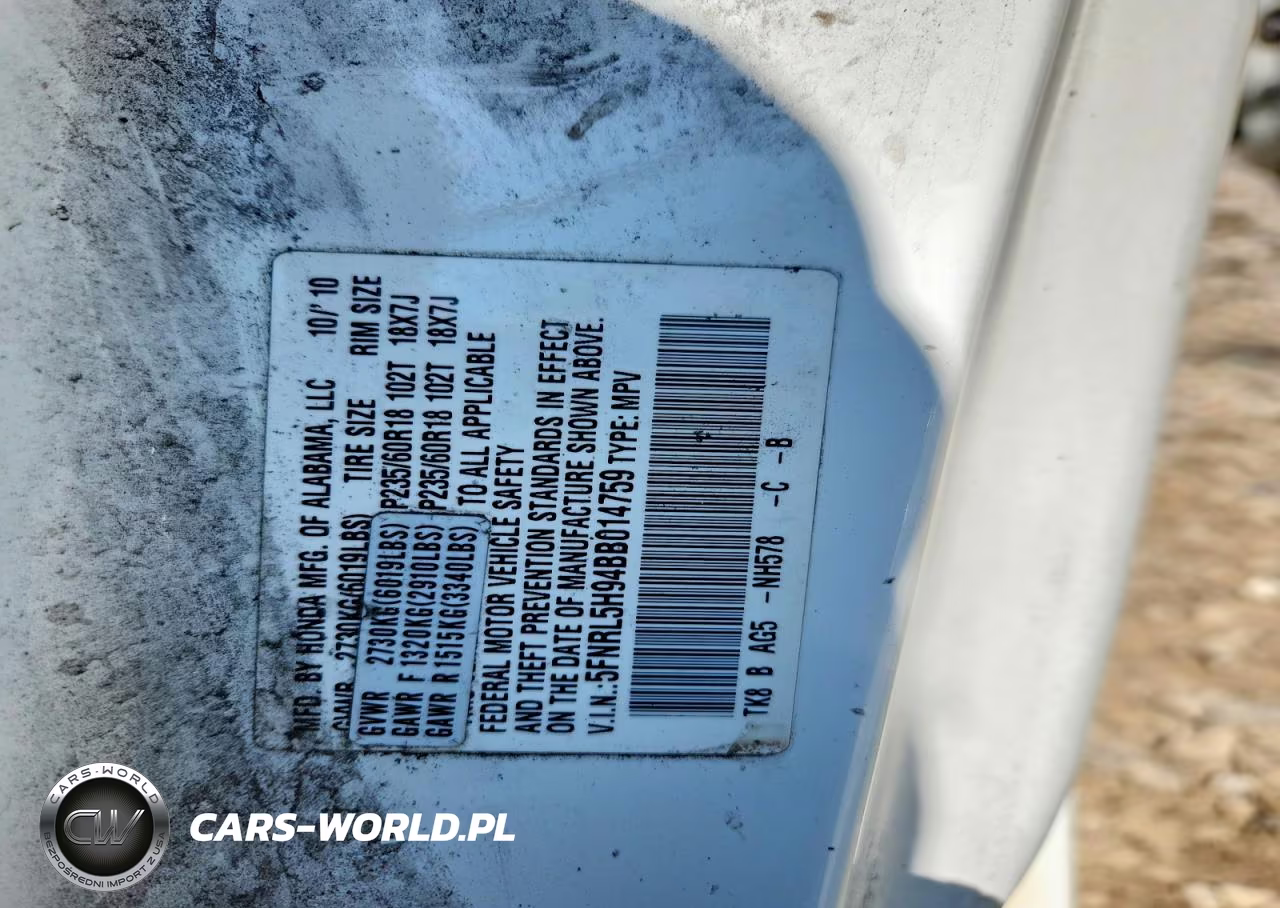 2011 Honda Odyssey Touring VIN:5FNRL5H94BB014759 - 13