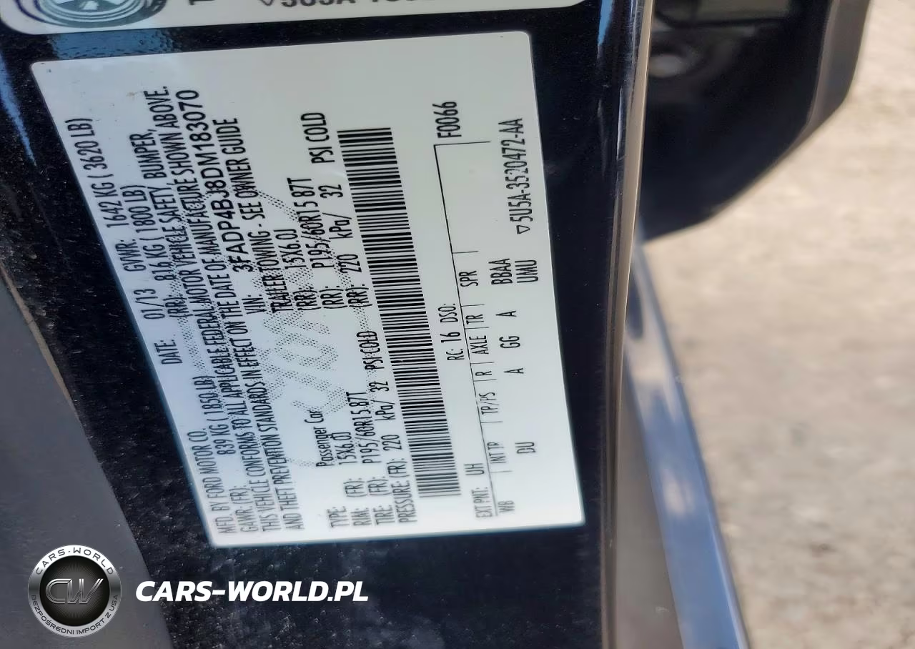 2013 Ford Fiesta Se VIN:3FADP4BJ8DM183070 - 12