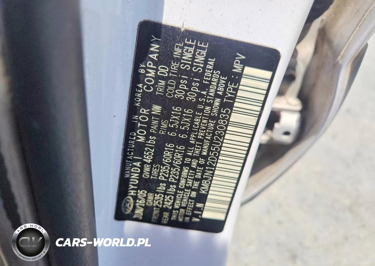 2005 Hyundai Tucson Gls VIN:KM8JN12D55U230835 - 12
