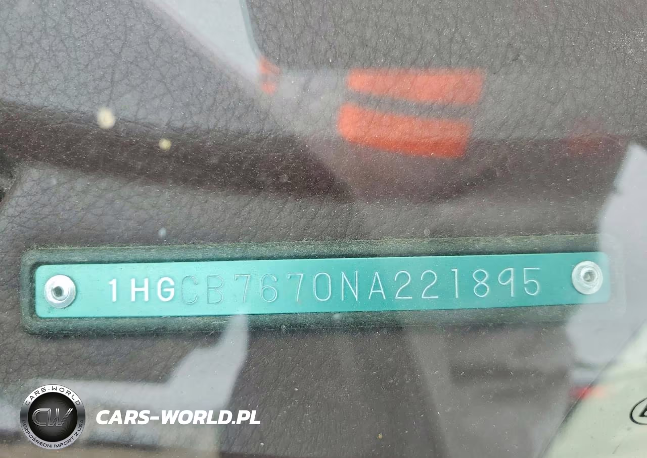 1992 Honda Accord Ex VIN:1HGCB7670NA221895 - 12