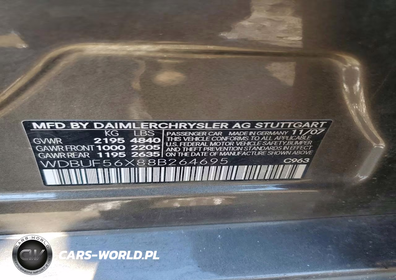 2008 Mercedes-Benz E 350 VIN:WDBUF56X88B264695 - 13