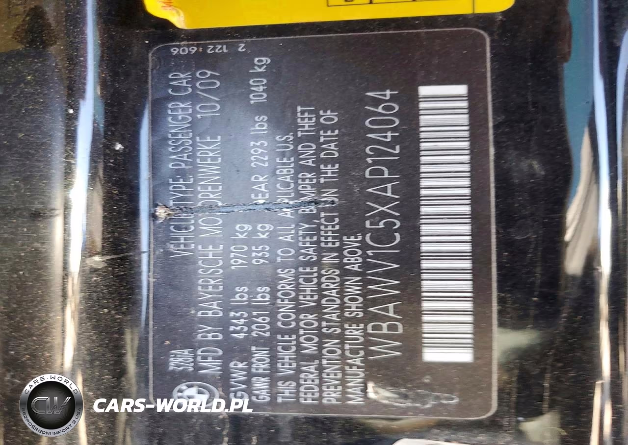 2010 BMW 328 I Sulev VIN:WBAWV1C5XAP124064 - 12