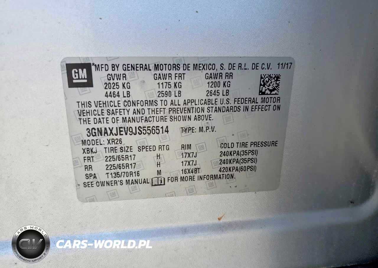 2018 Chevrolet Equinox Lt VIN:3GNAXJEV9JS556514 - 12