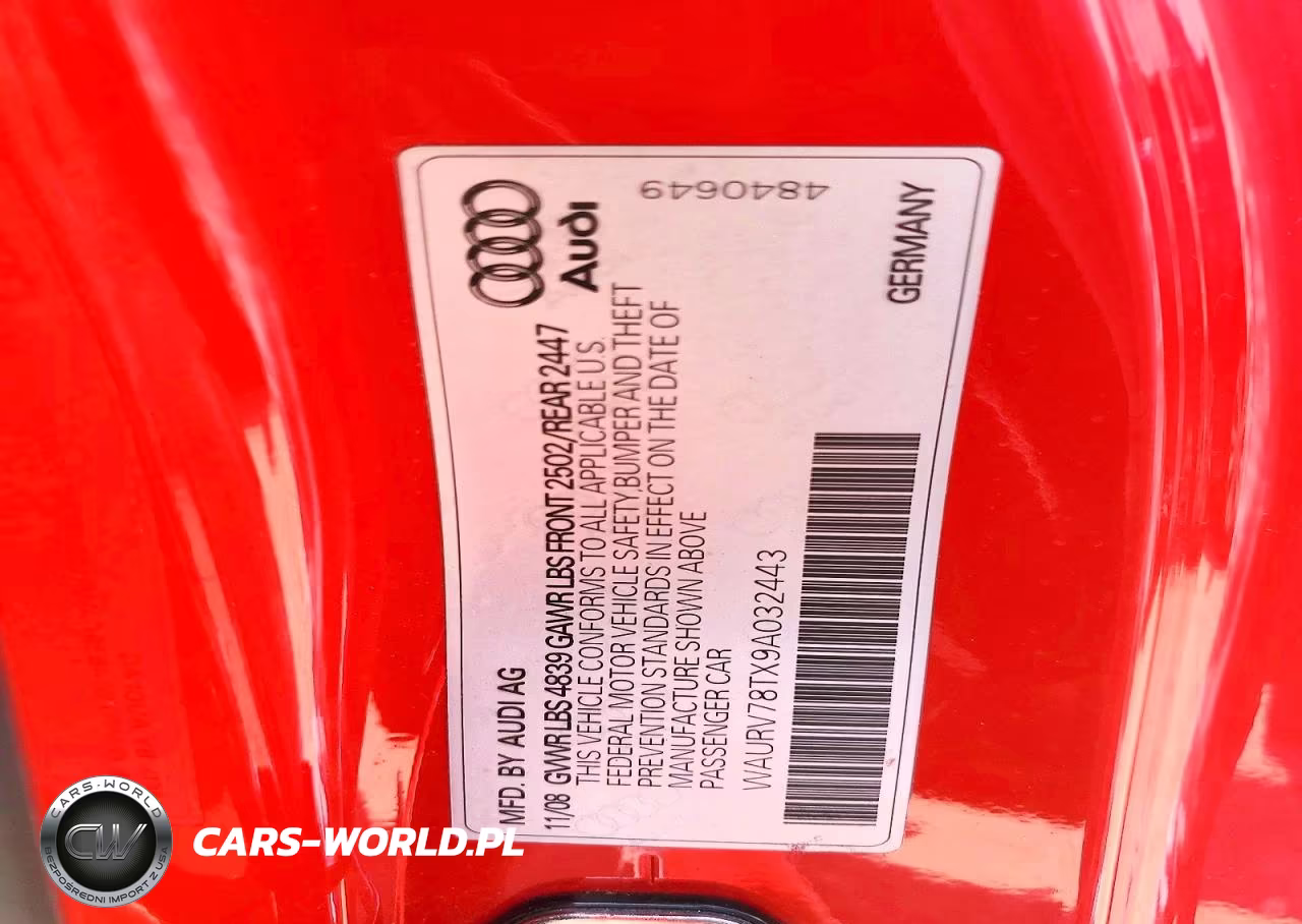 2009 Audi S5 Quattro VIN:WAURV78TX9A032443 - 12