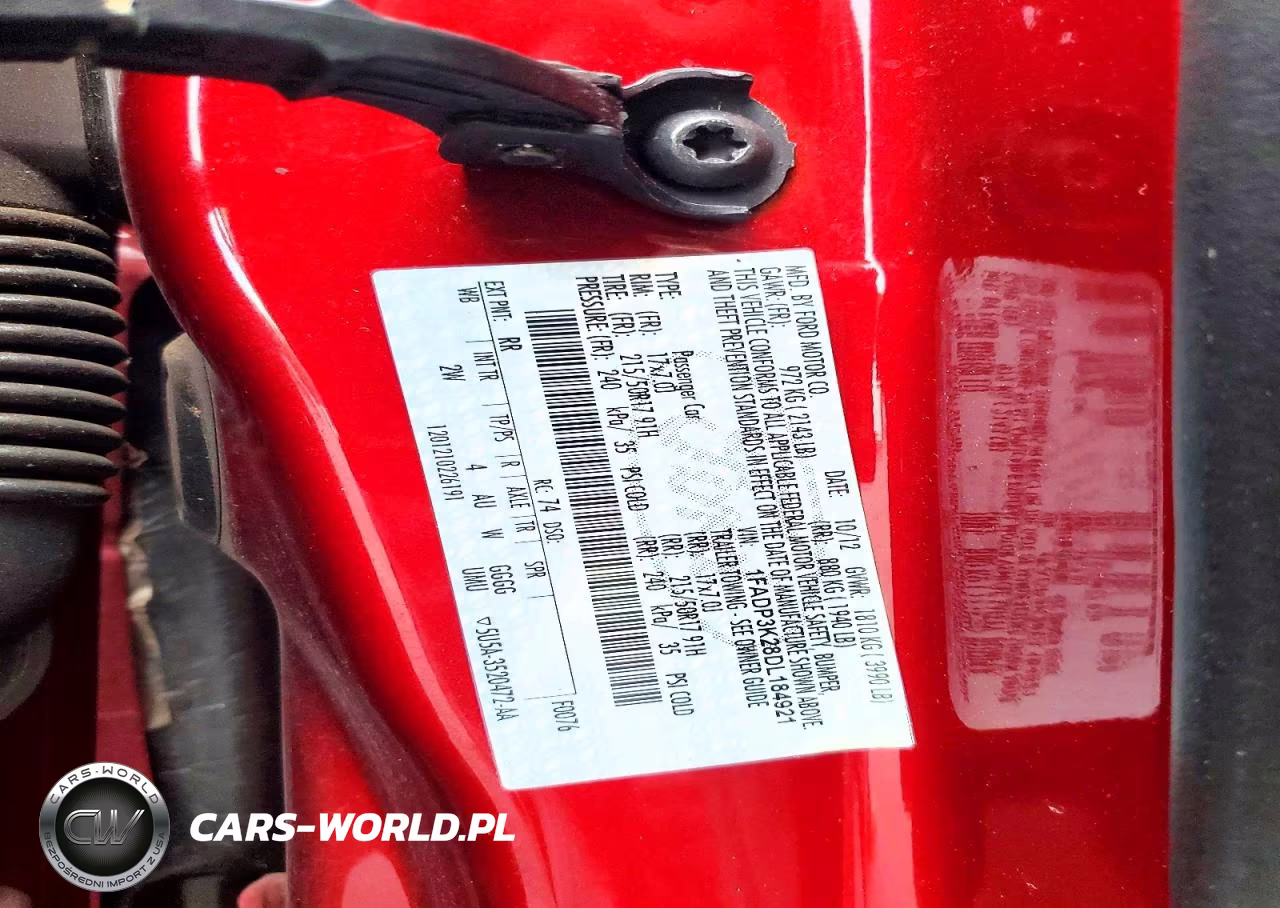 2013 Ford Focus Se VIN:1FADP3K28DL184921 - 12
