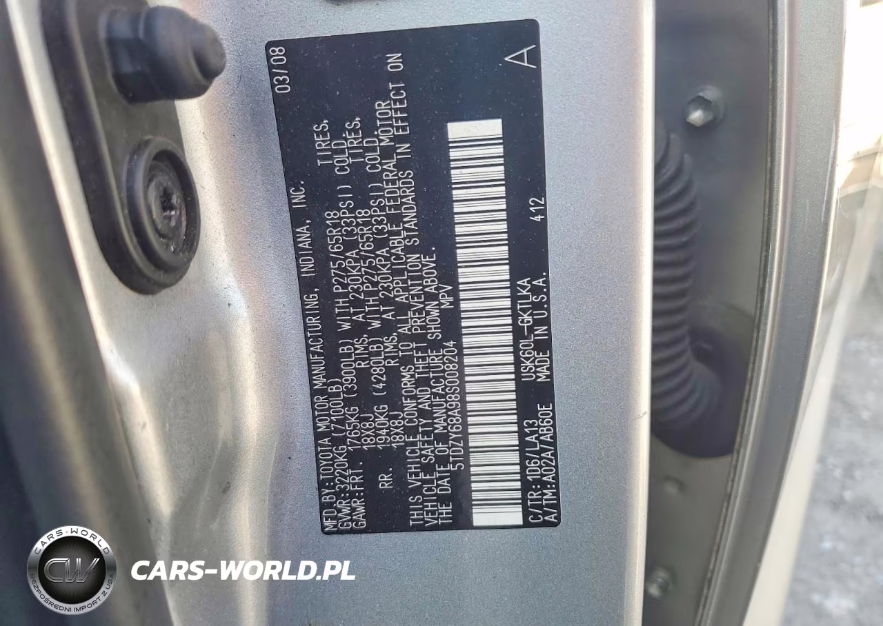 2008 Toyota Sequoia Limited VIN:5TDZY68A98S008204 - 13