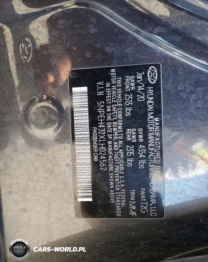 2020 Hyundai Sonata Limited VIN:5NPEH4J2XLH024562 - 12