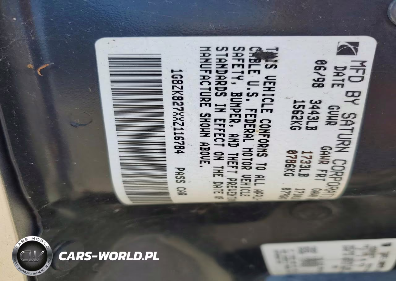 1999 Saturn Sw2 VIN:1G8ZK827XXZ116784 - 13