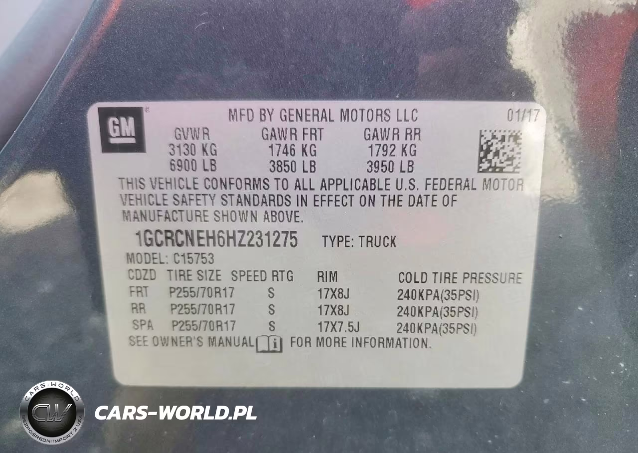 2017 Chevrolet Silverado C1500 VIN:1GCRCNEH6HZ231275 - 12