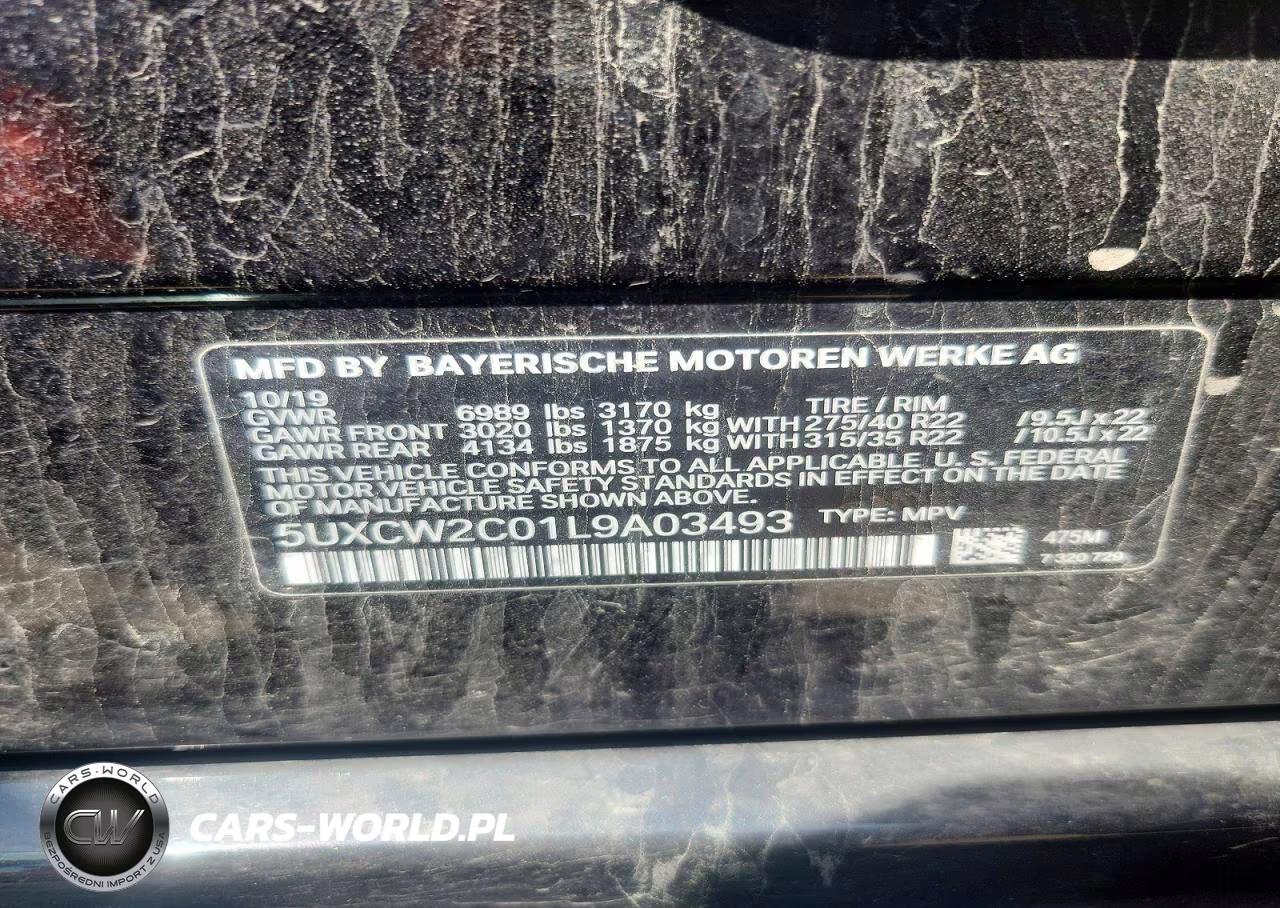 2020 BMW X7 xDrive40I VIN:5UXCW2C01L9A03493 - 13