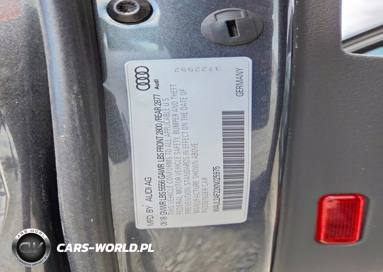 2019 Audi A6 Premium Plus VIN:WAUL2AF22KN025975 - 12