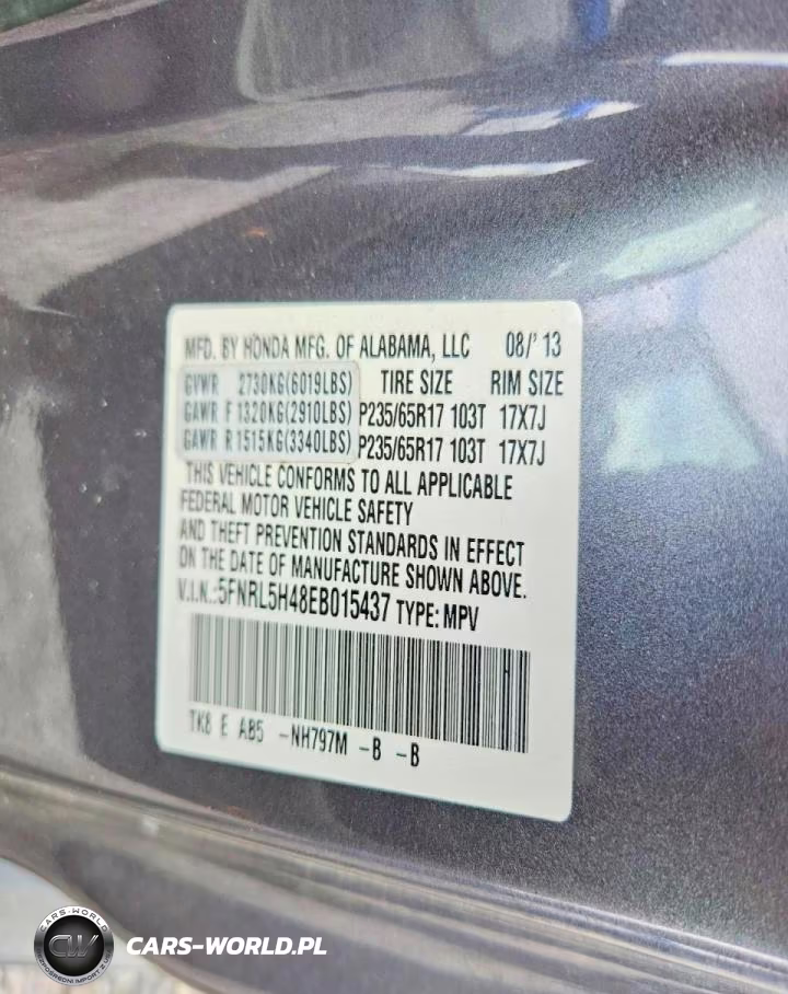 2014 Honda Odyssey Ex VIN:5FNRL5H48EB015437 - 13