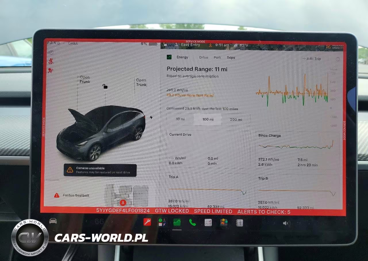 2020 Tesla Model Y VIN:5YJYGDEF4LF001824 - 9