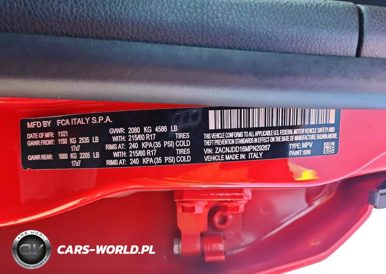 2021 Jeep Renegade Limited VIN:ZACNJDD16MPN29267 - 13