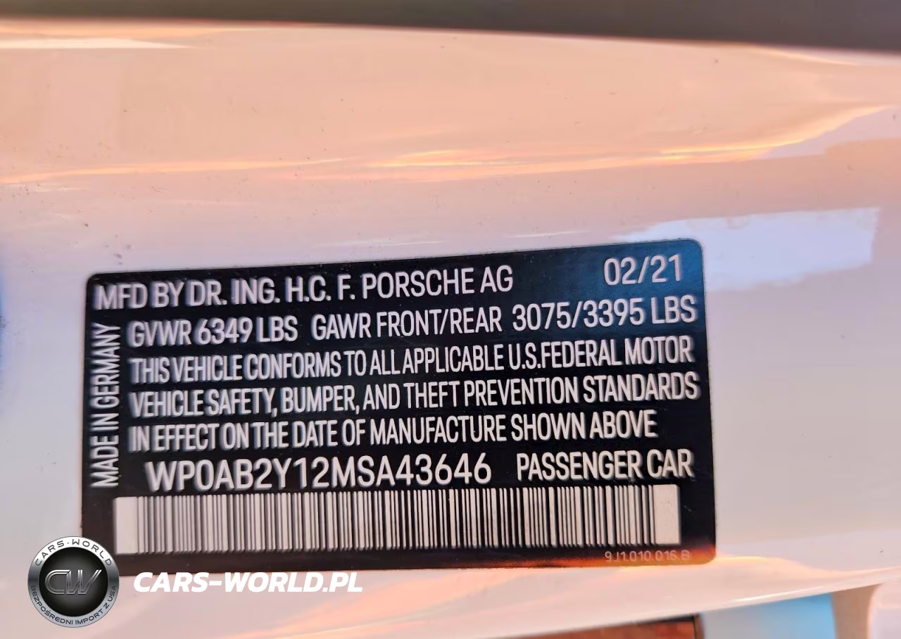 2021 Porsche Taycan 4S VIN:WP0AB2Y12MSA43646 - 12