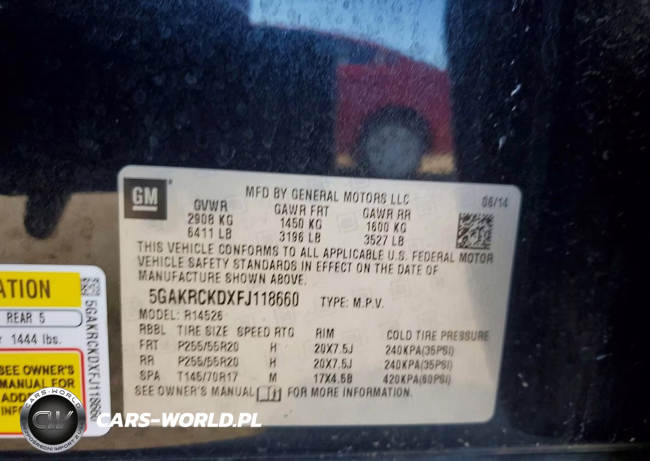 2015 Buick Enclave VIN:5GAKRCKDXFJ118660 - 12