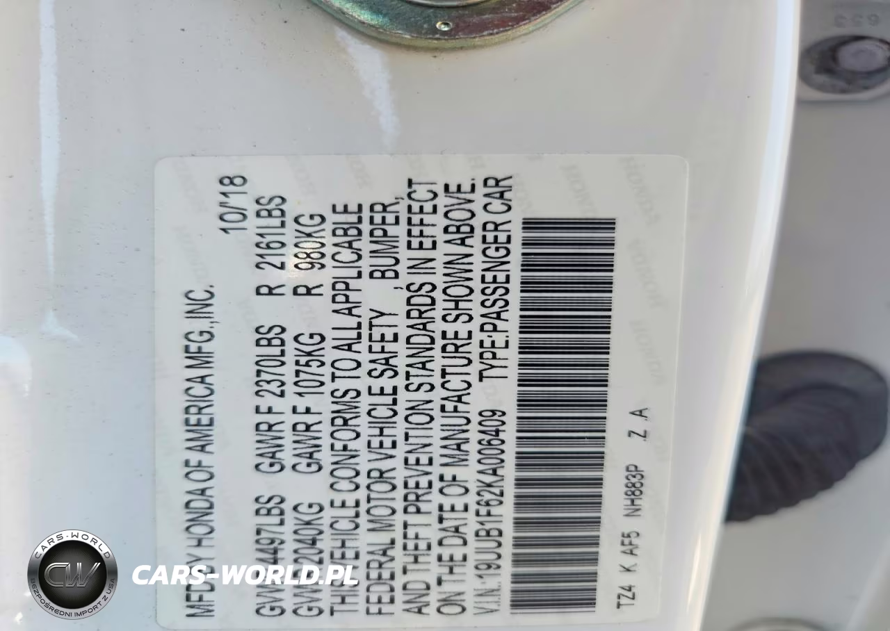 2019 Acura Tlx Technology VIN:19UUB1F62KA006409 - 12
