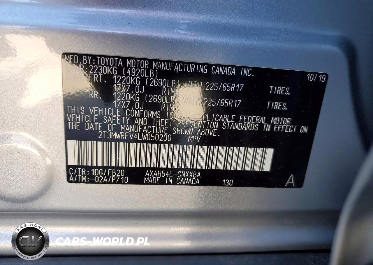 2020 Toyota Rav4 Le VIN:2T3MWRFV4LW050200 - 14