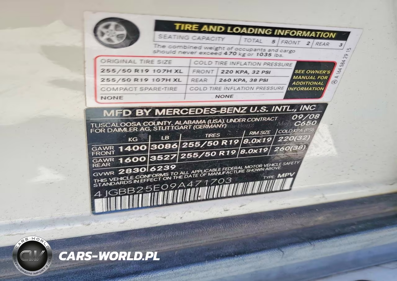 2009 Mercedes-Benz Ml VIN:4JGBB25E09A471703 - 13