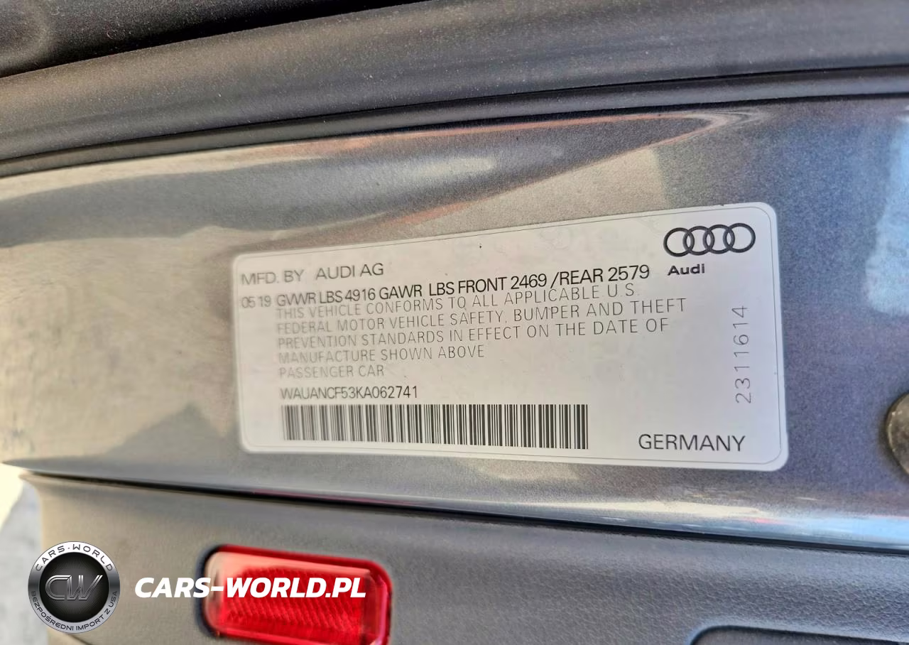 2019 Audi A5 Premium VIN:WAUANCF53KA062741 - 12