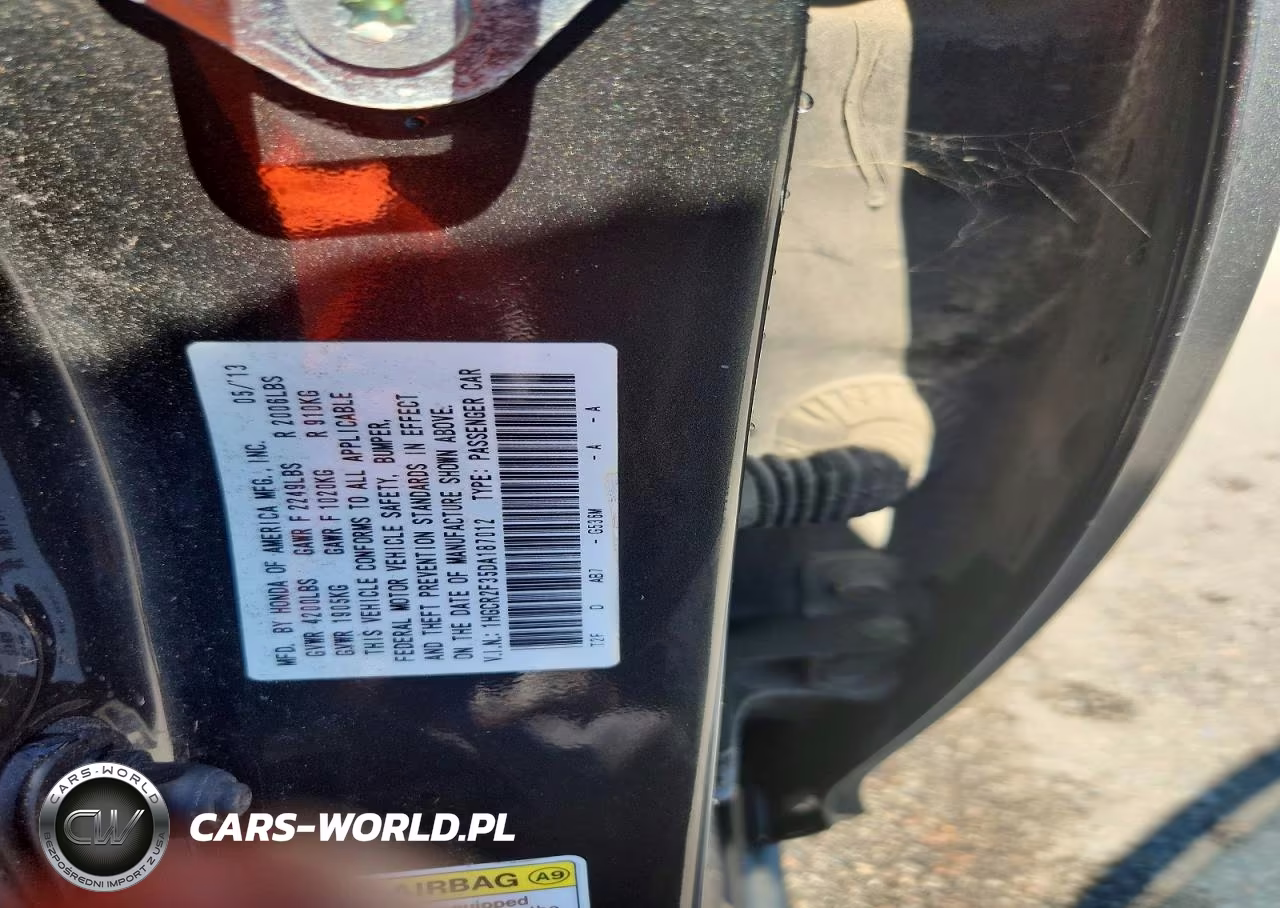 2013 Honda Accord Lx VIN:1HGCR2F35DA187012 - 12