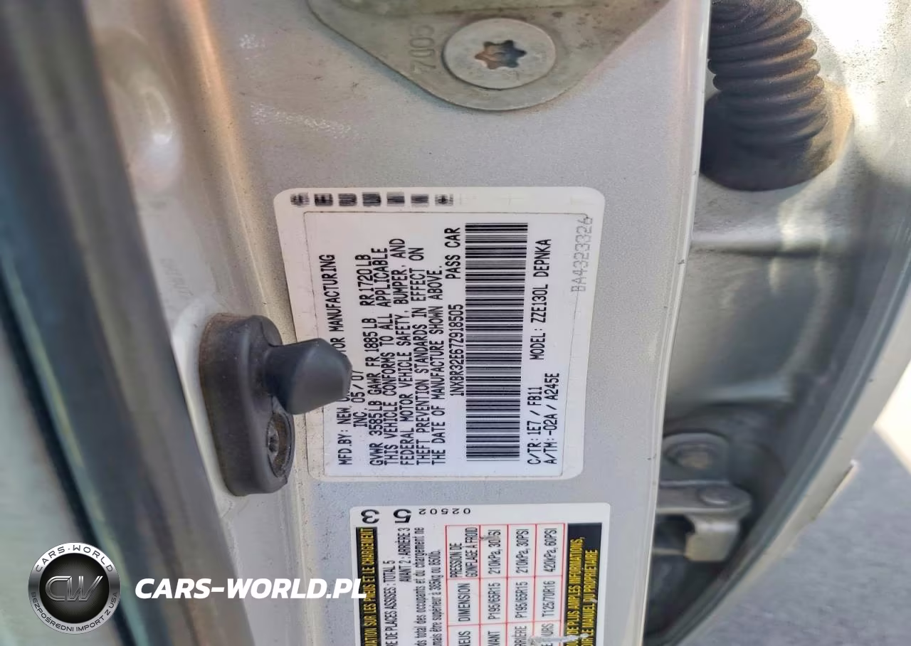 2007 Toyota Corolla Le VIN:1NXBR32E67Z918505 - 12