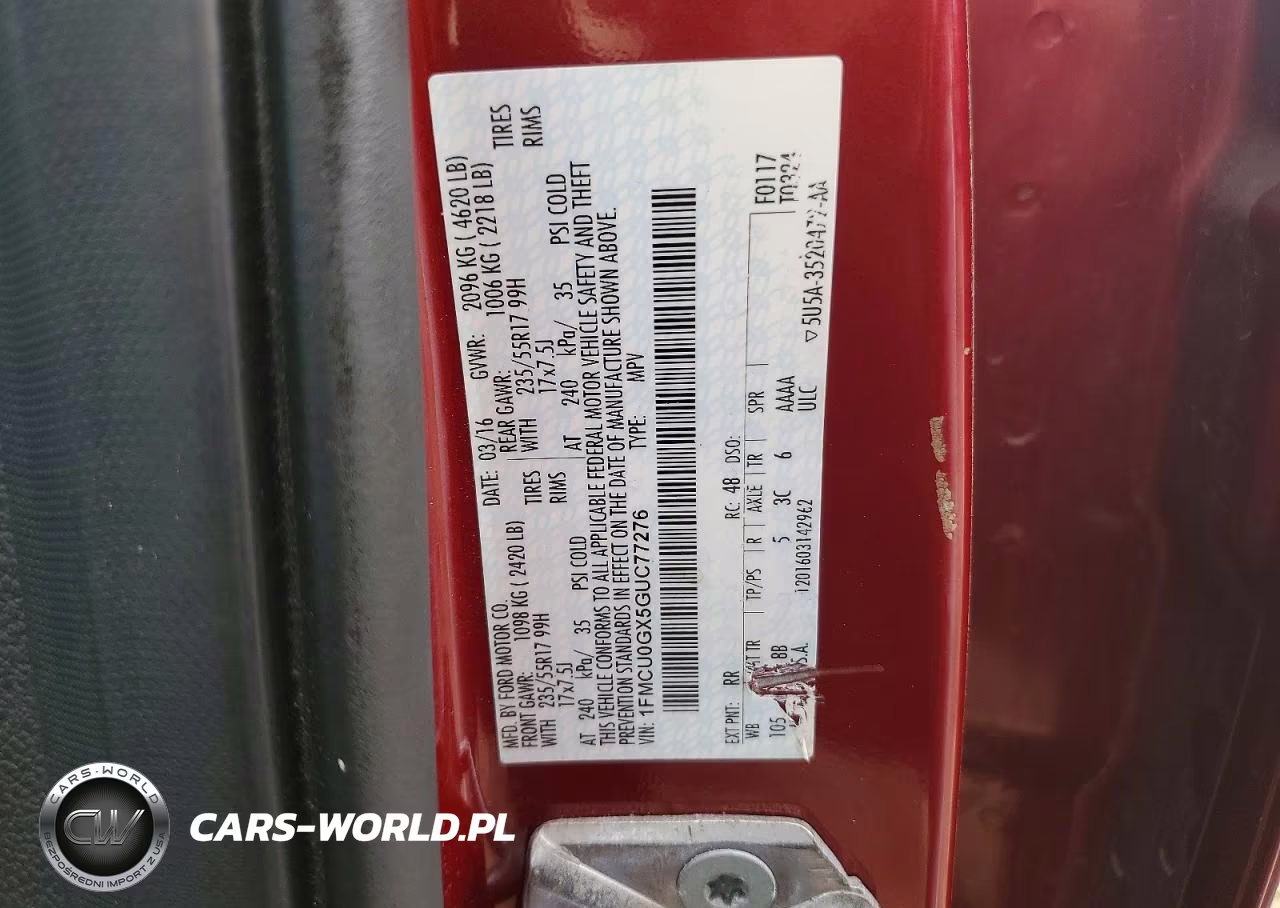 2016 Ford Escape Se VIN:1FMCU0GX5GUC77276 - 13